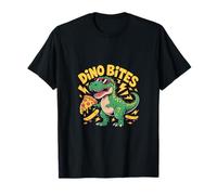 Dino Bites - Funny Dinosaur Pizza Skater T-Shirt