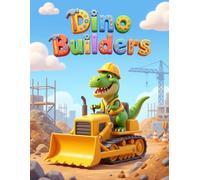 Dino Builders: A Fun Construction Dinosaur Coloring Book for Kids