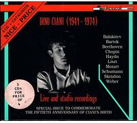 Dino Ciani: Live and Studio Recordings (Special Issue To Commemorate the Fiftieth Anniversary of Ciani's Birth)