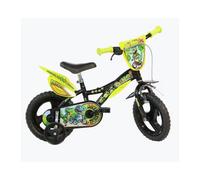 Dino Dinosaur Adventure 12in Kids Bike - Black Dino Bikes Black 12 inches