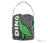 “dino Dinosaur” Dino Scene Crochet Bag Crochet Project Bags with Holes Travel Storage for Knitting Tools Knitting Accessory