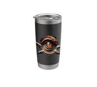Dino Dinosaur Eye Claws Tear Peephole Torn Open Stainless Steel Insulated Tumbler