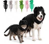 Dino Dog Costume, Cat Dinosaur Costume, Pet Dinosaur Costumes，Black：L