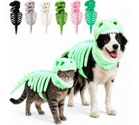 Dino Dog Costume, Cat Dinosaur Costume, Pet Dinosaur Costumes，Luminous：S