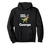 Dino Dude George - Prehistoric T-Rex Fun for Little Boys Pullover Hoodie
