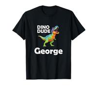 Dino Dude George - Prehistoric T-Rex Fun for Little Boys T-Shirt