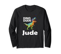 Dino Dude Jude - Prehistoric T-Rex Fun for Little Boys Long Sleeve T-Shirt