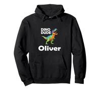 Dino Dude Oliver - Prehistoric T-Rex Fun for Little Boys Pullover Hoodie