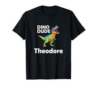 Dino Dude Theodore - Prehistoric T-Rex Fun for Little Boys T-Shirt