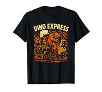 Dino Express Cartoon Train with Dinosaurs for Boys T-Shirt