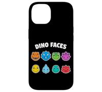 Dino Faces Cute Colorful Cartoon Dinosaurs Case for iPhone 14