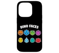 Dino Faces Cute Colorful Cartoon Dinosaurs Case for iPhone 14 Pro