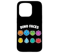 Dino Faces Cute Colorful Cartoon Dinosaurs Case for iPhone 15 Pro