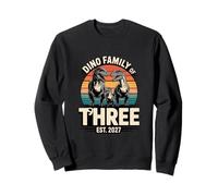 Dino Family Of Three Est 2027 Sweatshirt