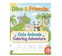 Dino & Friends: Cute Animals Coloring Adventure