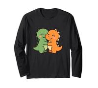 Dino Friends Forever. Cute Kawaii Dinosaur Design. Long Sleeve T-Shirt