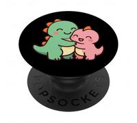 Dino Friends Forever. Cute Kawaii Dinosaur design. PopSockets Adhesive PopGrip