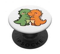 Dino Friends Forever. Cute Kawaii Dinosaur design. PopSockets Adhesive PopGrip