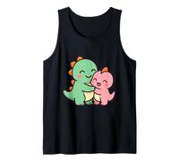 Dino Friends Forever. Cute Kawaii Dinosaur Design. Tank Top