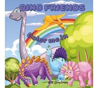 Dino Friends: simple fun coloring book