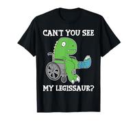 Dino Funny Get Well Broken Leg Gift Dinosaur with a Cast T-Shirt
