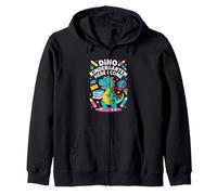 Dino Kindergarten Here I Come Back To School Zip Hoodie