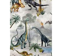 Dino Kingdom Wallpaper Belgravia Grey One Size