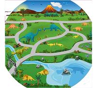 Dino Land Vinyl Tuff Tray Insert - 86 x 86 cm - For Large Tuff Spot Tuff Tray
