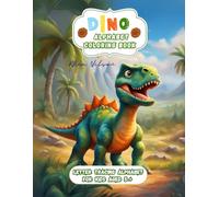 Dino Letter Tracing Alphabet Coloring Book: Funny, Amusing And Diverse Pictures With Dinosaurs, Dino ABC Coloring Book, Kids Activities 5+, Learning, ... Kindergarten, Dinosaurs Present, Gift