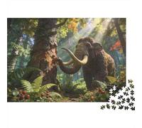 Dino Might 1000 Piece Jigsaw Puzzle Premium Paper Best Jigsaw Puzzles Mammoth Adult Puzzles Home Decor Family Puzzle Family Puzzle 52x38cm/1000pcs
