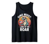 Dino Might Land of The Roar Design Tank Top