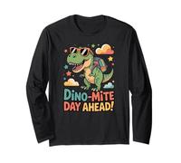 Dino-Mite Day Ahead T-Rex Back to School Dinosaur Long Sleeve T-Shirt