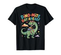 Dino-Mite Day with Smiling Dinosaur Kids Back to School T-Shirt