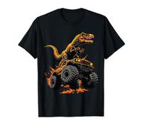 Dino Monster Truck Birthday Jam - Retro for Kids and Adults T-Shirt