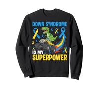 Dino Monster Truck Down Syndrome Awareness Sweatshirt
