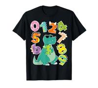 Dino Numbers Math day back to school kids number costume T-Shirt