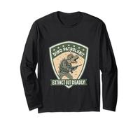 Dino Patrol Unit Extinct But Deadly Warrior Art Long Sleeve T-Shirt