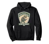 Dino Patrol Unit Extinct But Deadly Warrior Art Pullover Hoodie