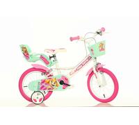Dino Paw Patrol Kids Bicycle 14in Wheel Bike Cycling Childrens - White/Pink