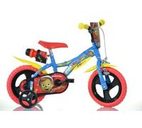 Dino Pinocchio Kids Bike 12" Wheel Cycling Bicycle Single Speed Blue Yellow Red