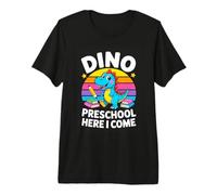 Dino Preschool Here I Come Cute Back to School Premium T-Shirt