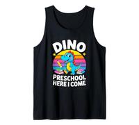 Dino Preschool Here I Come Cute Back to School Tank Top