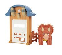 Dino Ranch Action Pack Featuring Triceratops - 4 Fence Pieces to Connect- Four Styles to Collect - Toys for Kids Featuring Your Favourite Pre-Westoric Ranchers