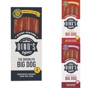 Dino’s All American Big Dog Hot Dog Bundle - Original Brooklyn, Barbecue & Spicy (3 x 4-Pack Selection)