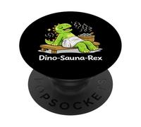 Dino-Sauna-Rex Dinosaur Sauna PopSockets Adhesive PopGrip