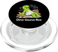 Dino-Sauna-Rex Dinosaur Sauna PopSockets PopGrip for MagSafe