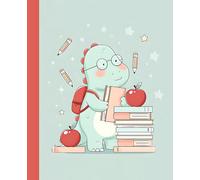 Dino Scholar Notebook: Cute Dinosaur Wide Ruled Composition Book | Fun School Journal with Guideline, Perfect for Kids, Teens, Teachers, Back-to-School & Gifts