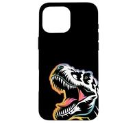 Dino Silhouette - Minimalist Prehistoric Graphics Case for iPhone 16 Pro Max