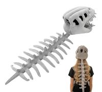 Dino Skeleton Costume - Soft Funny Wearable Headpiece Doll,Dinosaur Headpiece Plush Toy | for Women Men Boys Kids Children Adults Home House Bedroom