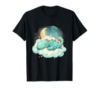 Dino Sleeping Cloud Moon Napping Sleep T-Rex Sleepy Animal T-Shirt